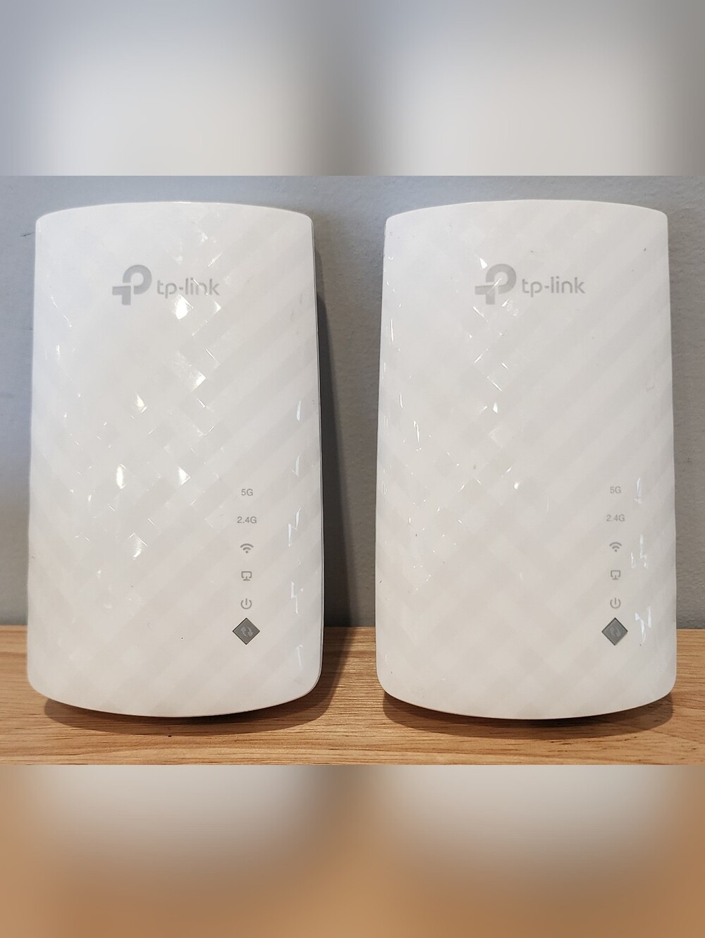 Lot Of 2 TP-LINK AC750 WiFi Range Extenders Model RE200 Tested